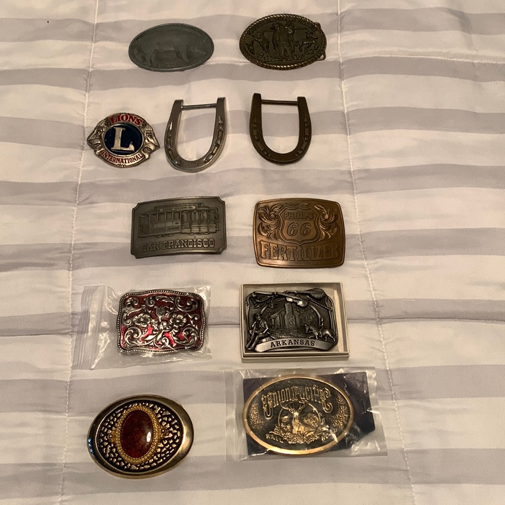 VINTAGE Belt Buckle Lot